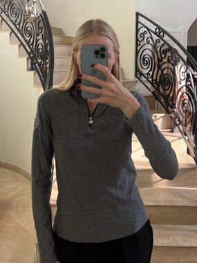 GOLFINO Alessia Techno Wool Quarter Zip 36 NWT